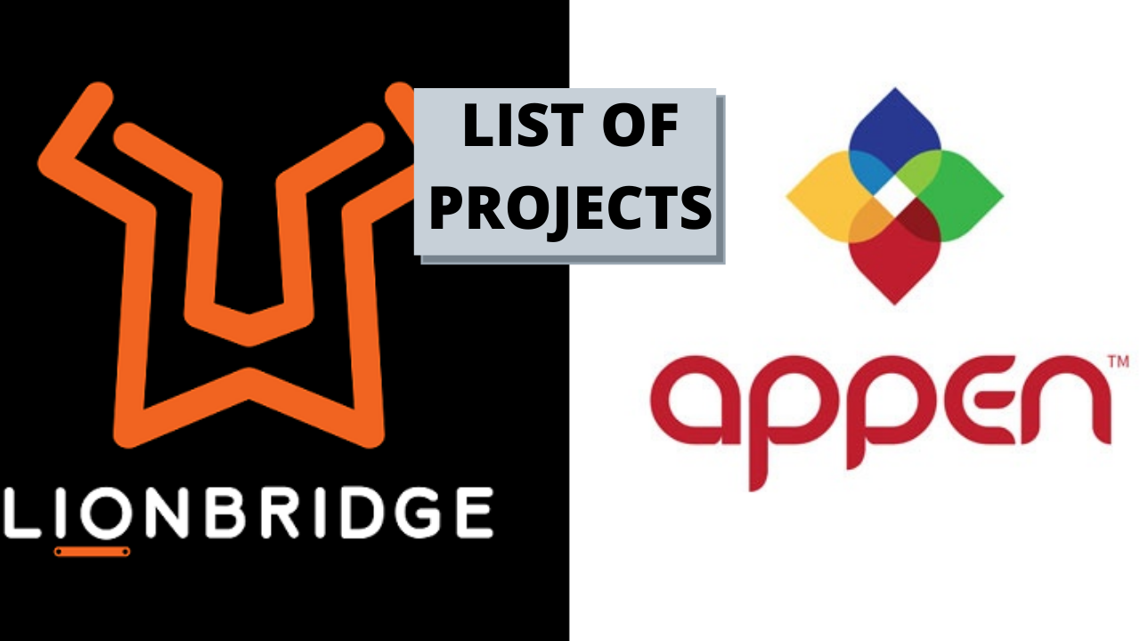 List of Projects Available on Appen And Lionbridge